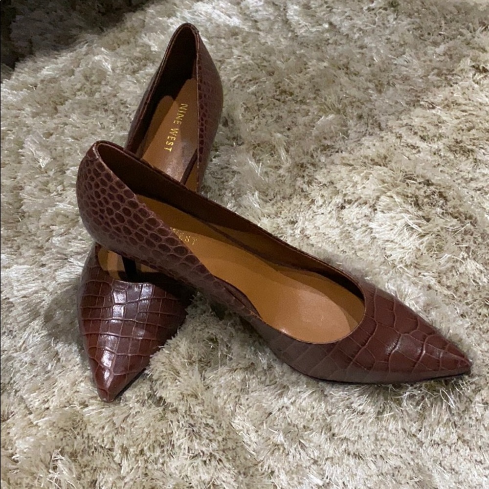 Brown Austin Nine West heels